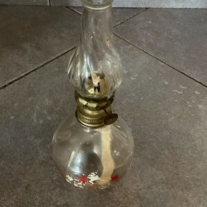 Elegant Glass Lantern with Gold Detailing